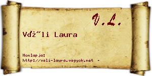 Váli Laura névjegykártya